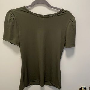 Express olive green top
